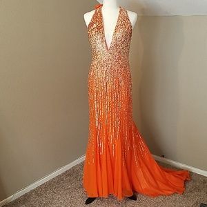 Terrani silk Prom pageant evening gown